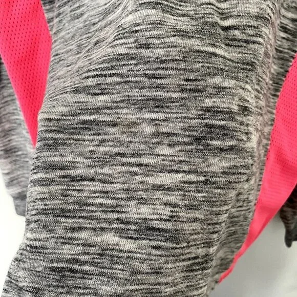 Victoria's Secret PINK gray neon pink crewneck sweater casual women size medium - Picture 7 of 8